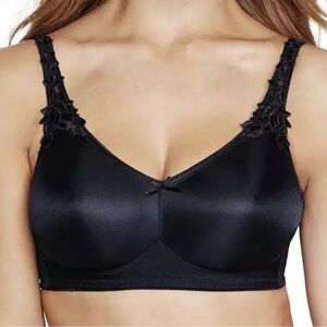 Dominique BLACK Jilian Everyday Wireless Minimizer Bra, US 44F ~ 6800 New NWT